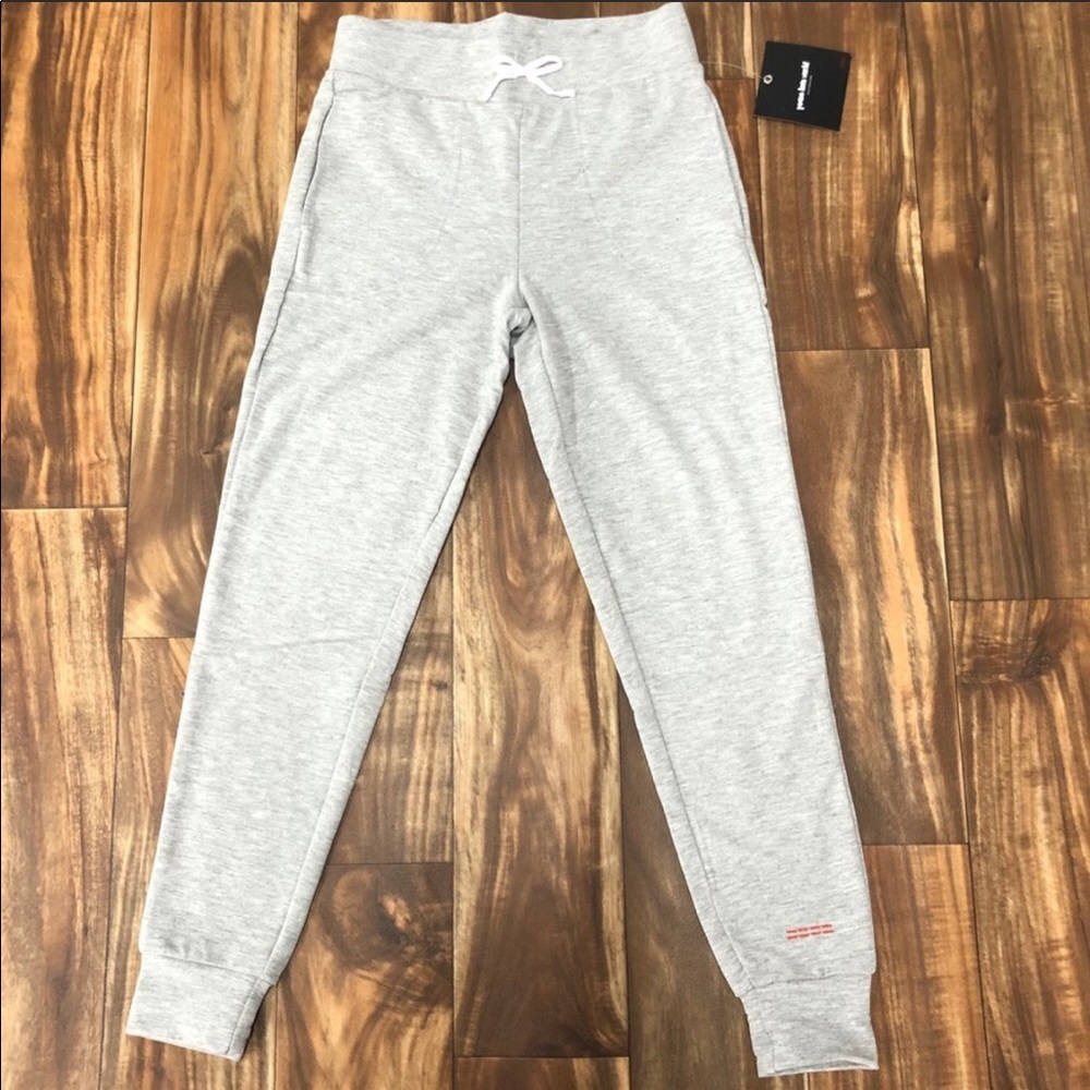 Peace Love World Gray Joggers, NWT